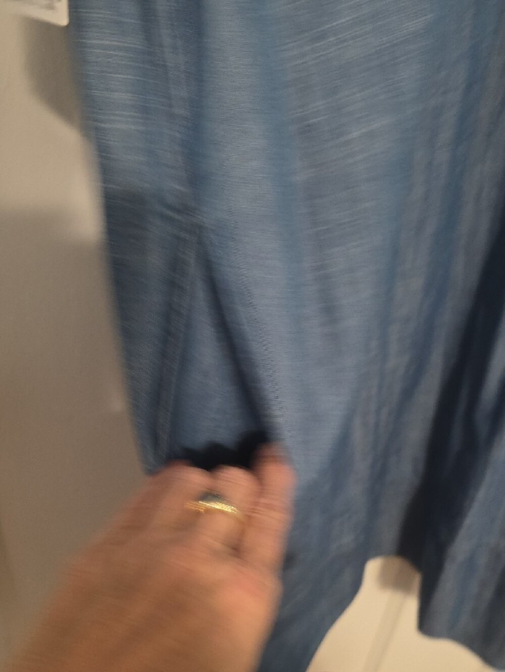 Sonoma Sleeveless Chambray Pintuck Midi Dress in Light Blue - Picture 6 of 7